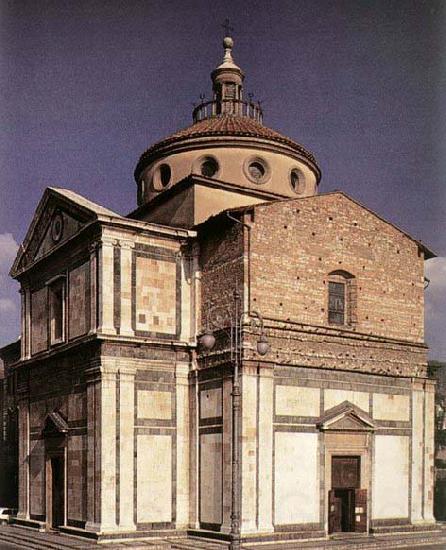 SANGALLO, Giuliano da Exterior of the church begun France oil painting art